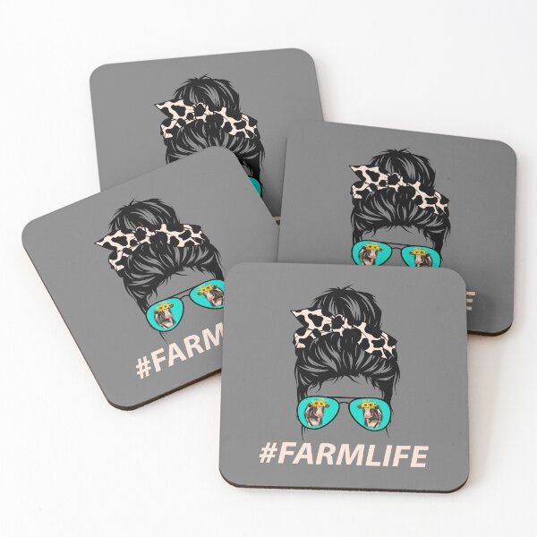 Item preview, Messy bun farm life sunglasses mom designed and sold by PERsonalthreads.