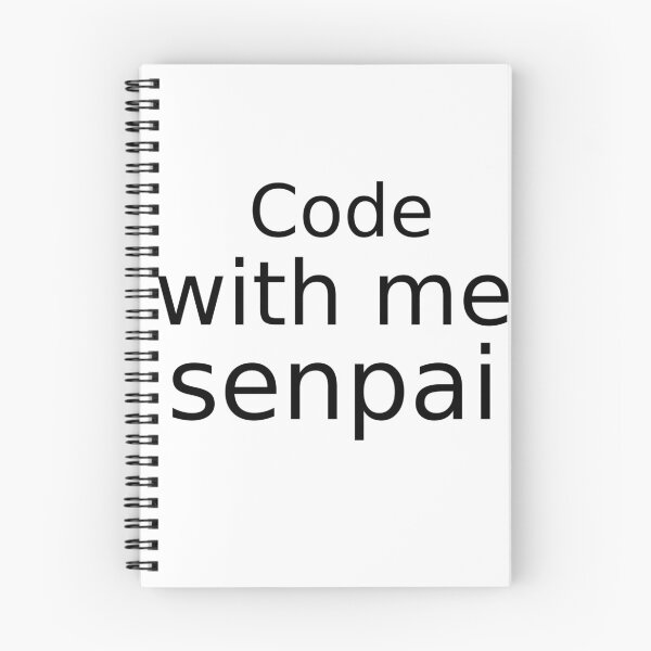 Item preview, Code with me senpai designed and sold by findingNull.