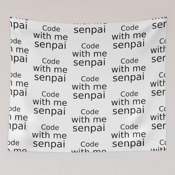 Item preview, Code with me senpai designed and sold by findingNull.