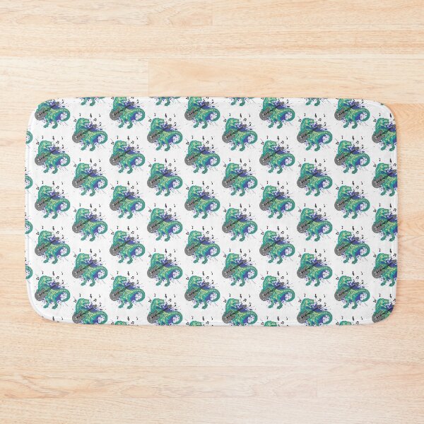 Item preview, a dinosaur playing a guitar designed and sold by happy gift art.