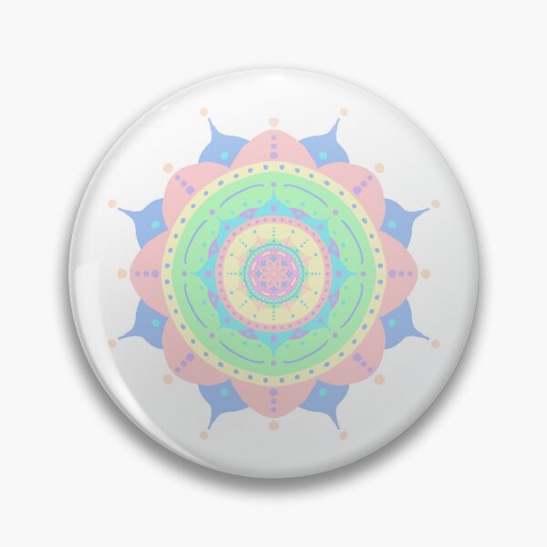 Item preview, pastel rainbow mandala designed and sold by ggradar.