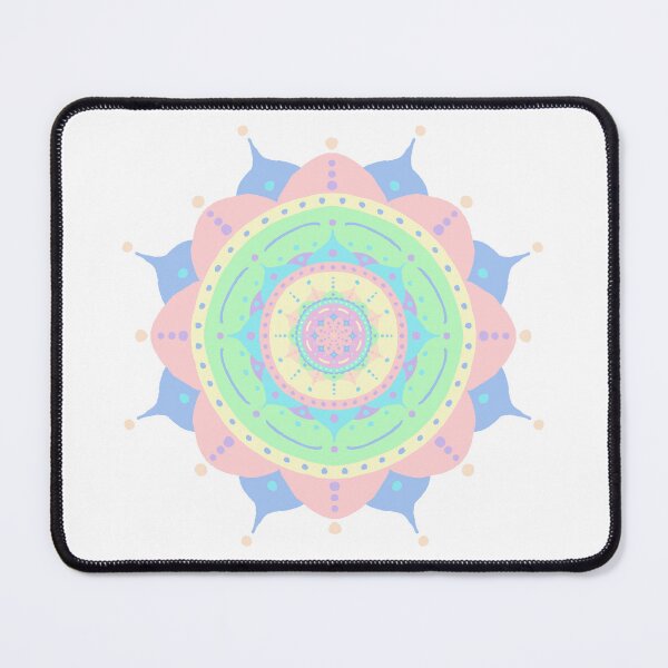 Item preview, pastel rainbow mandala designed and sold by ggradar.