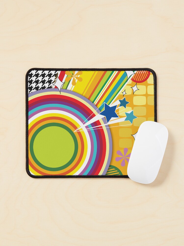 Aperçu 1 sur 5. Tapis de souris avec l'œuvre Sun Burst créée et vendue par MoffinatorDGTL.