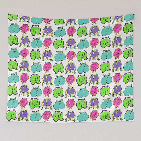 Item preview, Colorful Hamster Butts Pattern designed and sold by ajoymoon.
