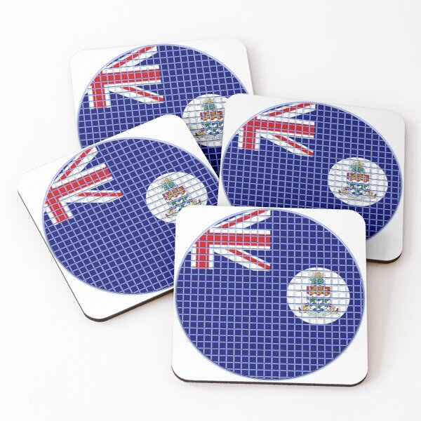 Item preview, Cayman-Islands Flag Rounded - Squares Pixel  designed and sold by MoonElite.
