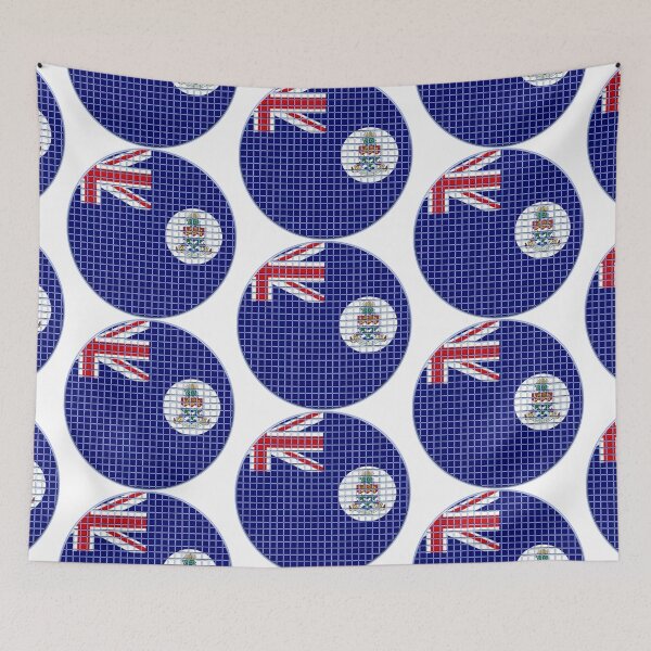 Item preview, Cayman-Islands Flag Rounded - Squares Pixel  designed and sold by MoonElite.
