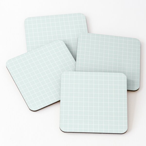 Item preview, Mint Green Grid Pattern designed and sold by Emmyteddy.