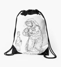 Jesus at the Temple Drawstring Bag