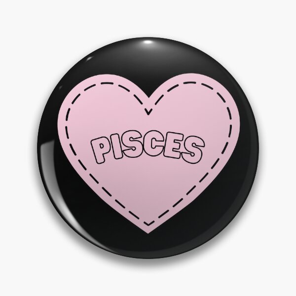 Item preview, Pisces Heart (Black and Pink) designed and sold by tangelos.