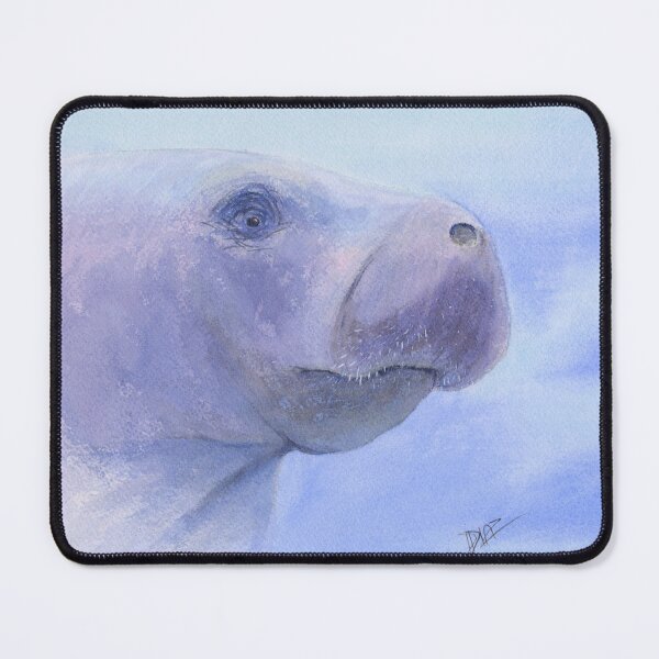 Item preview, Watercolor Manatee designed and sold by WaterStrokesArt.