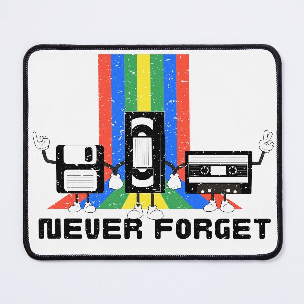 Item preview, Funny Never Forget Cassette Tape, Floppy Disk and VHS Tape Original Retro Gaming T-Shirt designed and sold by XanaduHills.