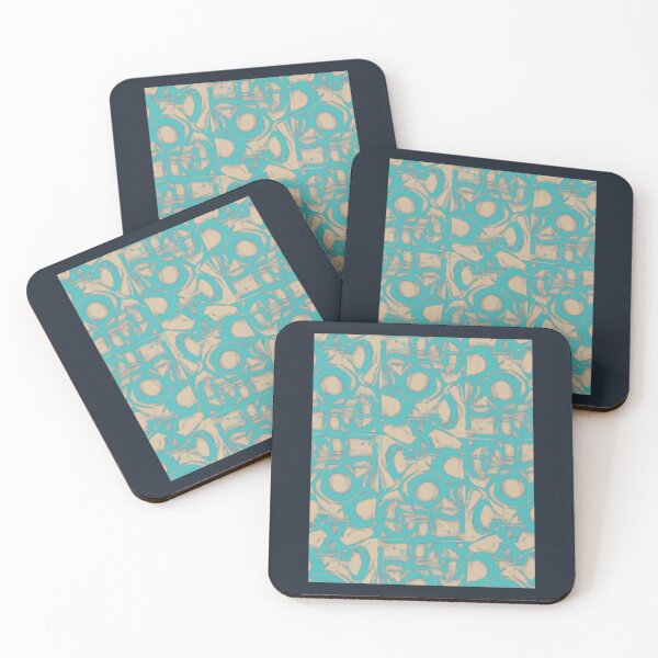 Item preview, Ornamento Diseño nude turquesa swatch XO designed and sold by RobSchrab.