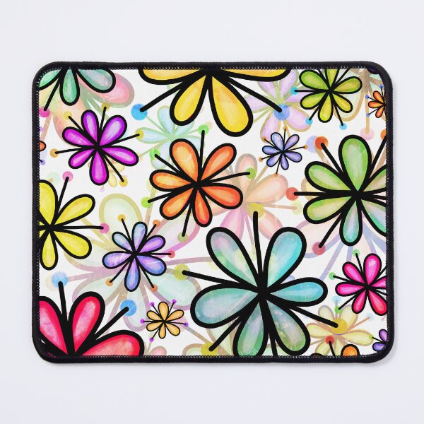 Item preview, Multicolor Flowers Pattern with Colorful Bubble designed and sold by Yeldiz.