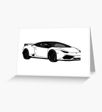 Lamborghini Hurucan Design Greeting Card