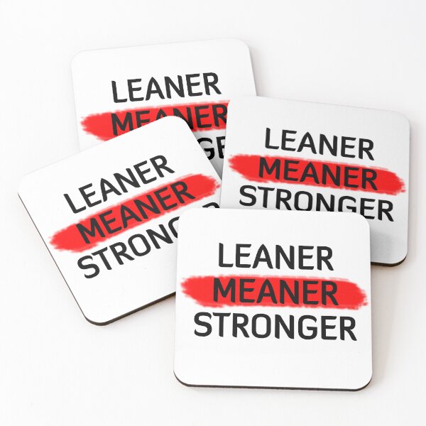 Item preview, Leaner Meaner Stronger designed and sold by Running-Icon.