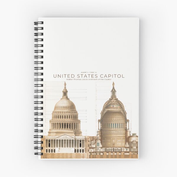 Item preview, Architectural Drawing of U.S. Capitol by Ustick designed and sold by amuseXpress.