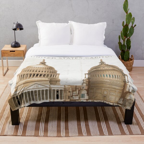 Item preview, Architectural Drawing of U.S. Capitol by Ustick designed and sold by amuseXpress.