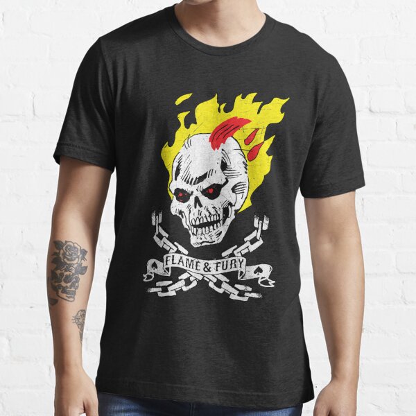  Flaming Tiger Men's T Shirt Black S-3XL : Clothing, Shoes &  Jewelry