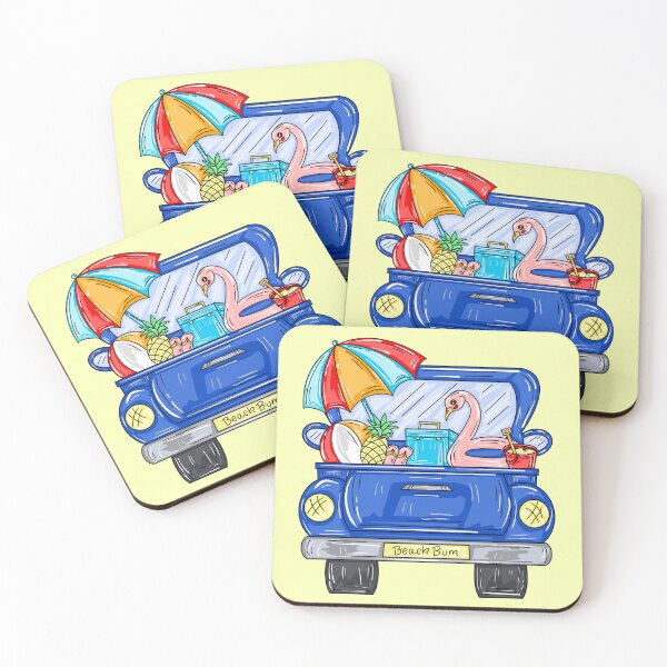 Item preview, Beach Bum Truck With Yellow Background  designed and sold by missmann.