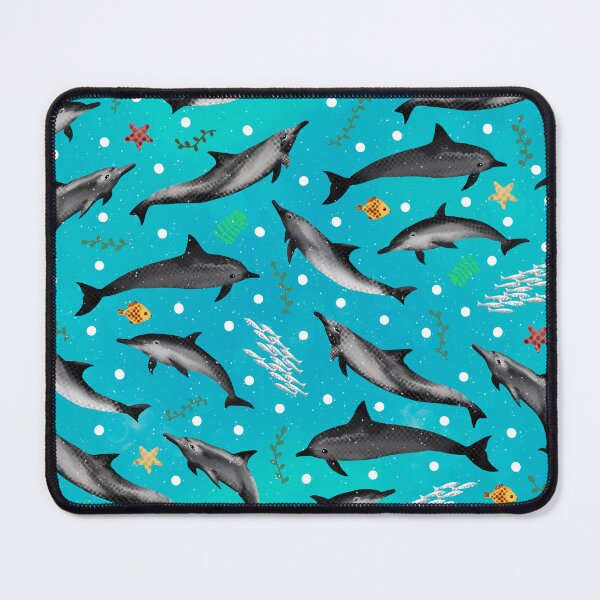 Item preview, Swimming Dolphins on Bright Turquoise Ocean by Brittanylane designed and sold by Brittany Lane Allen.