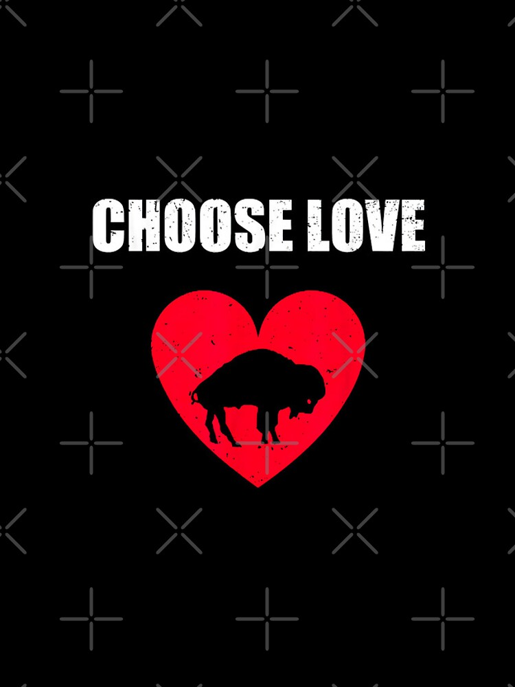 Disover Choose Love Buffalo Stop Hate End Racism Choose Love Buffalo Vintage Heart Buffalo iPhone Case