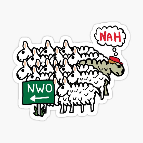 Item preview, Anti NWO New World Order  designed and sold by AmandaKin66524.