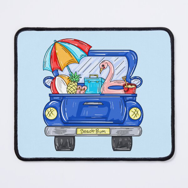Item preview, Beach Bum Truck With Blue Background designed and sold by missmann.