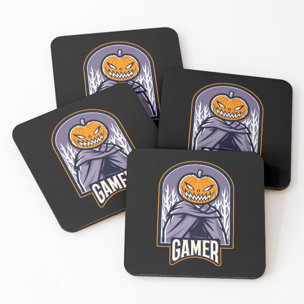 Item preview, Gamer with Horror Pumpkin Ghost designed and sold by PRIVARSHU.