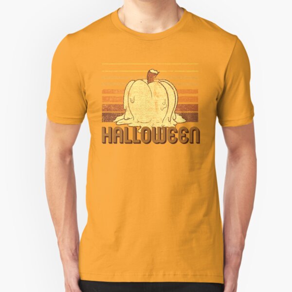 Retro Halloween (Words Version) Slim Fit T-Shirt