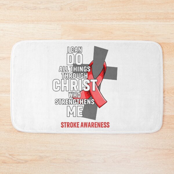 Item preview, I Can Do All Things Through Christ Who Strengthens Me Stroke Awareness designed and sold by Hatjar.