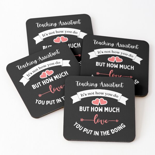 Item preview, Teaching Assistant It's Not How You Do The Best Teacher Double Hearts Design designed and sold by BestTeacher.