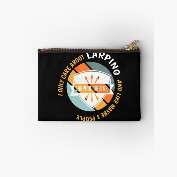 Item preview, Funny RPG Roleplaying Tee - I Only Care About Larping design designed and sold by Merchking1.