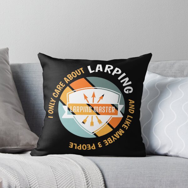 Item preview, Funny RPG Roleplaying Tee - I Only Care About Larping design designed and sold by Merchking1.