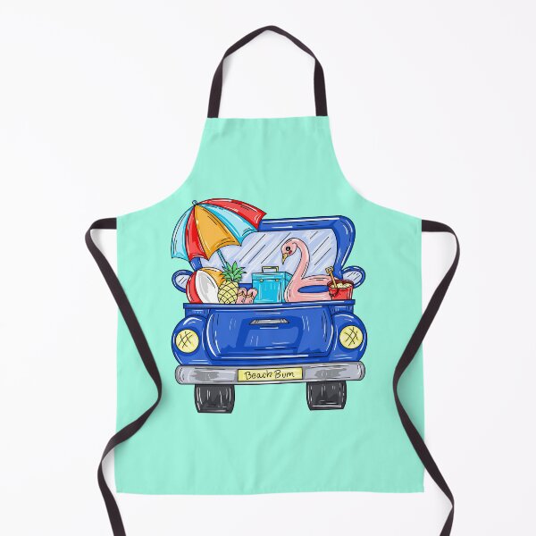 Item preview, Beach Bum Truck With Blue Green Background  designed and sold by missmann.