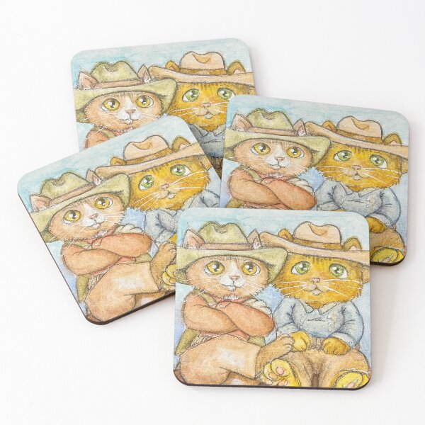 Item preview, Cowboy Kitties designed and sold by CreativelyEmma.