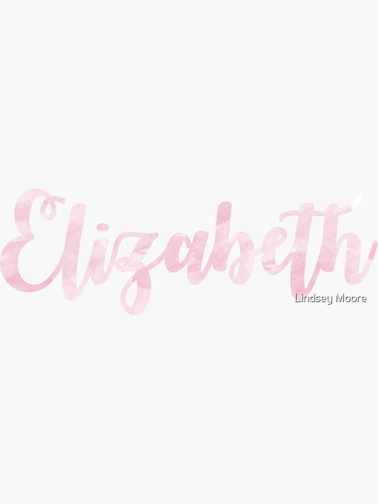 Elizabeth - Pink Watercolor by lindseymorrison