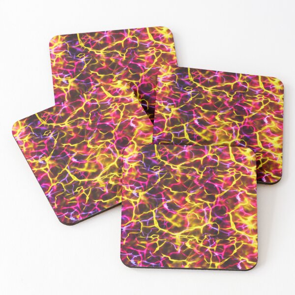 Item preview, Yellow and Pink Abstract on Black designed and sold by Karen Simon.