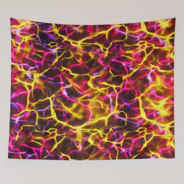 Item preview, Yellow and Pink Abstract on Black designed and sold by Karen Simon.