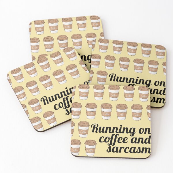 Item preview, Running on coffee and sarcasm designed and sold by lunabethdesigns.