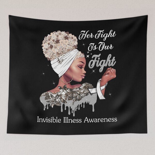 Item preview, Her Fight Is Our Fight Invisible Illness Awareness designed and sold by Mnrshirley.