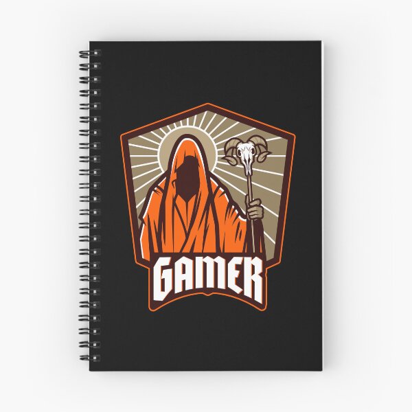 Item preview, Gamer with Death Figure holding Scepter designed and sold by PRIVARSHU.