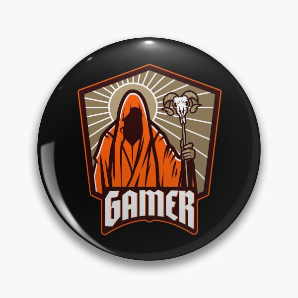 Item preview, Gamer with Death Figure holding Scepter designed and sold by PRIVARSHU.