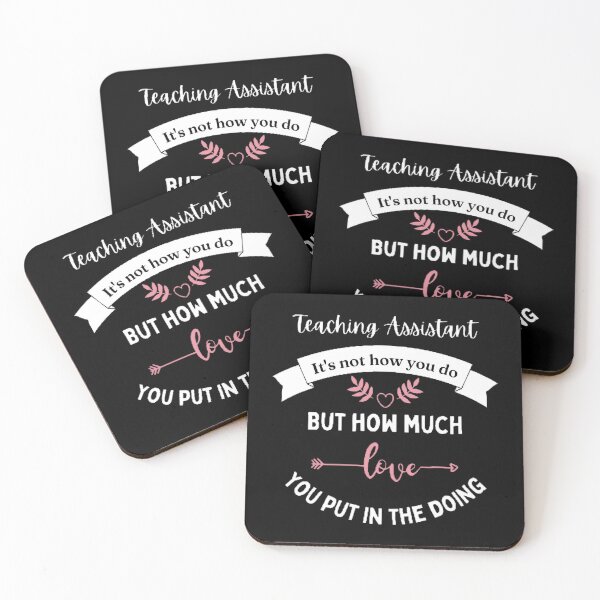 Item preview, Teaching Assistant It's Not How You Do The Best Teacher Pink Heart Design designed and sold by BestTeacher.