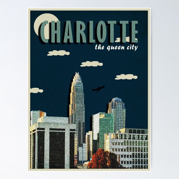 Aperçu de l'œuvre CONCEPTION D'AFFICHE CHARLOTTE "QUEEN CITY" créée et vendue par paigeai.