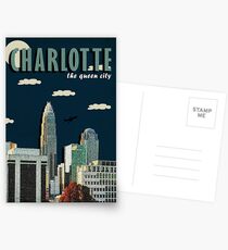 CHARLOTTE "QUEEN CITY" POSTER DESIGN Postkarten