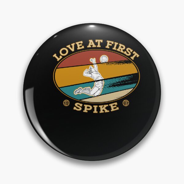 Item preview, Retro Vintage Love at first Spike - Volleyball designed and sold by dJ-Design.