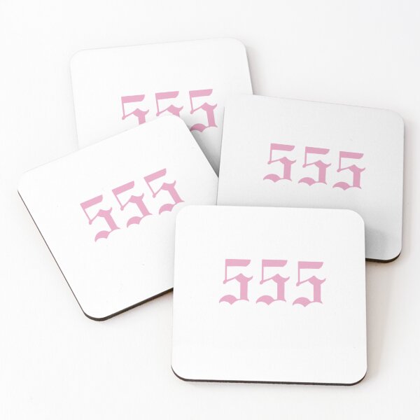 Artikelvorschau, 555 Nummer - rosa entworfen und verkauft von whitneyconner.