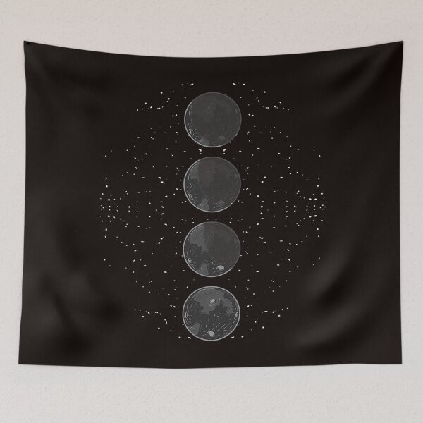 Item preview, Moon Phases Retro Lunar Stages Galaxy Space designed and sold by josephpeti.