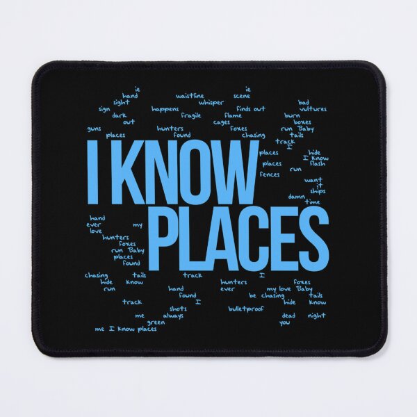Item preview, I Know Places (All Lyrics) Lightweight Hoodie designed and sold by maudie8qvr.