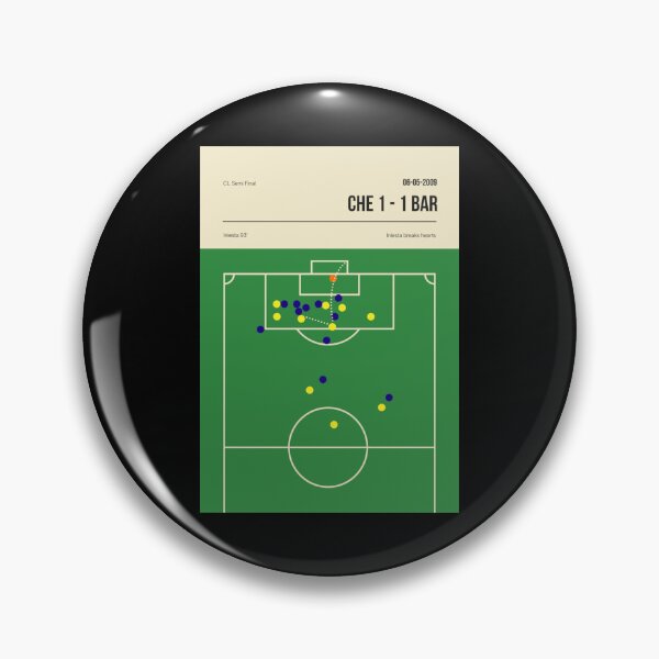 Item preview, Barcelona Iniesta Goal Againt Chelsea Sticker designed and sold by veronicaab.